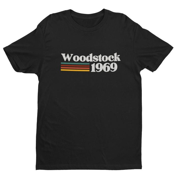 (COD) Kaos 1969 Woodstock Retro Vintage - S
