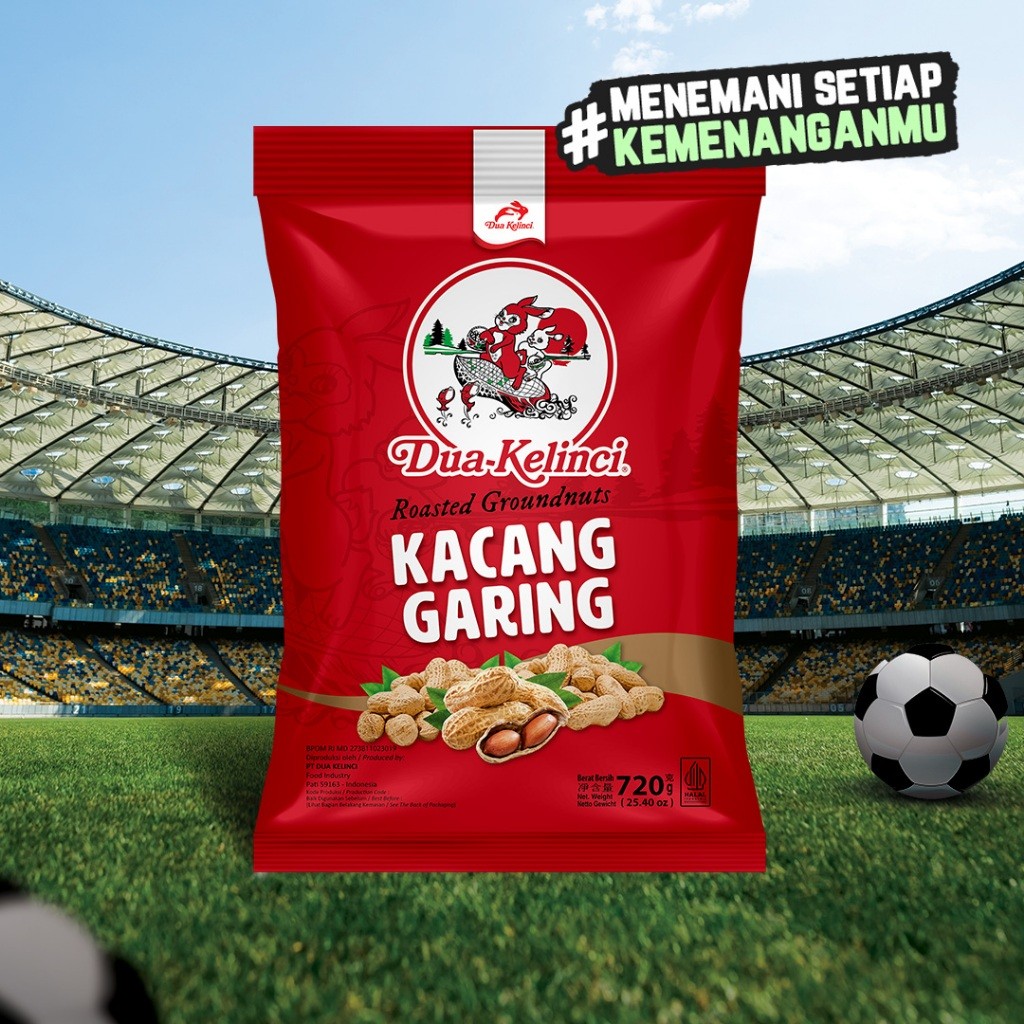 

DUA KELINCI Kacang Kulit Garing 720 gram - SUMBER PROTEIN