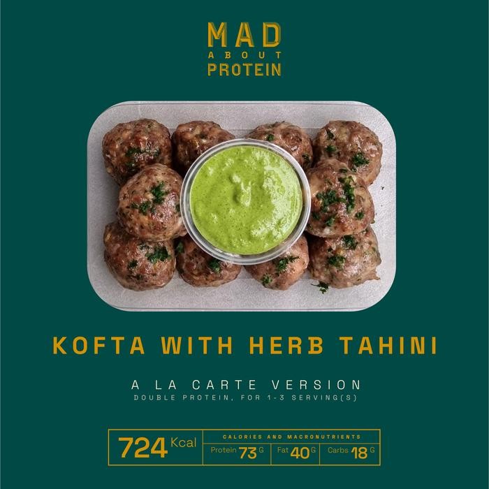 

[ALA CARTE] Kofta with Herb Tahini - MAD ABOUT PROTEIN Frozen Mealprep