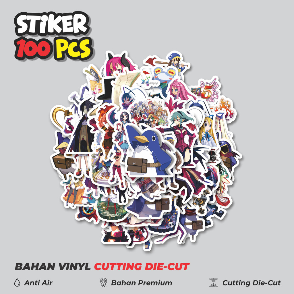 

Terbaru! 50 pcs Stiker Game Series Disgaea Mix 1 Dekorasi Lucu Kreatif untuk Notebook, Skateboard, HP