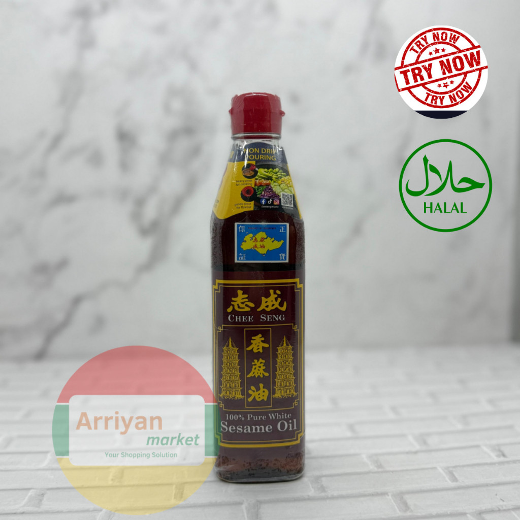 

[BOTOL SEDANG] HARGA TERMURCE Chee Seng White Sesame Oil Minyak Wijen Putih SG 375ML