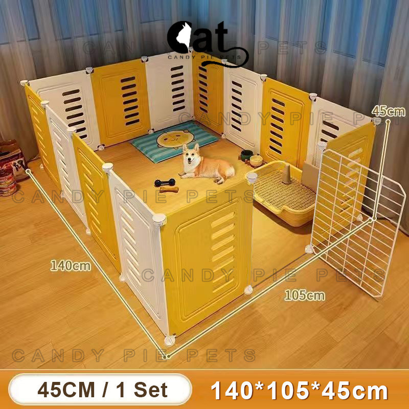 1 Set Kandang Kucing Alumunium Second Pagar Kucing Pembatas Kandang Hewan