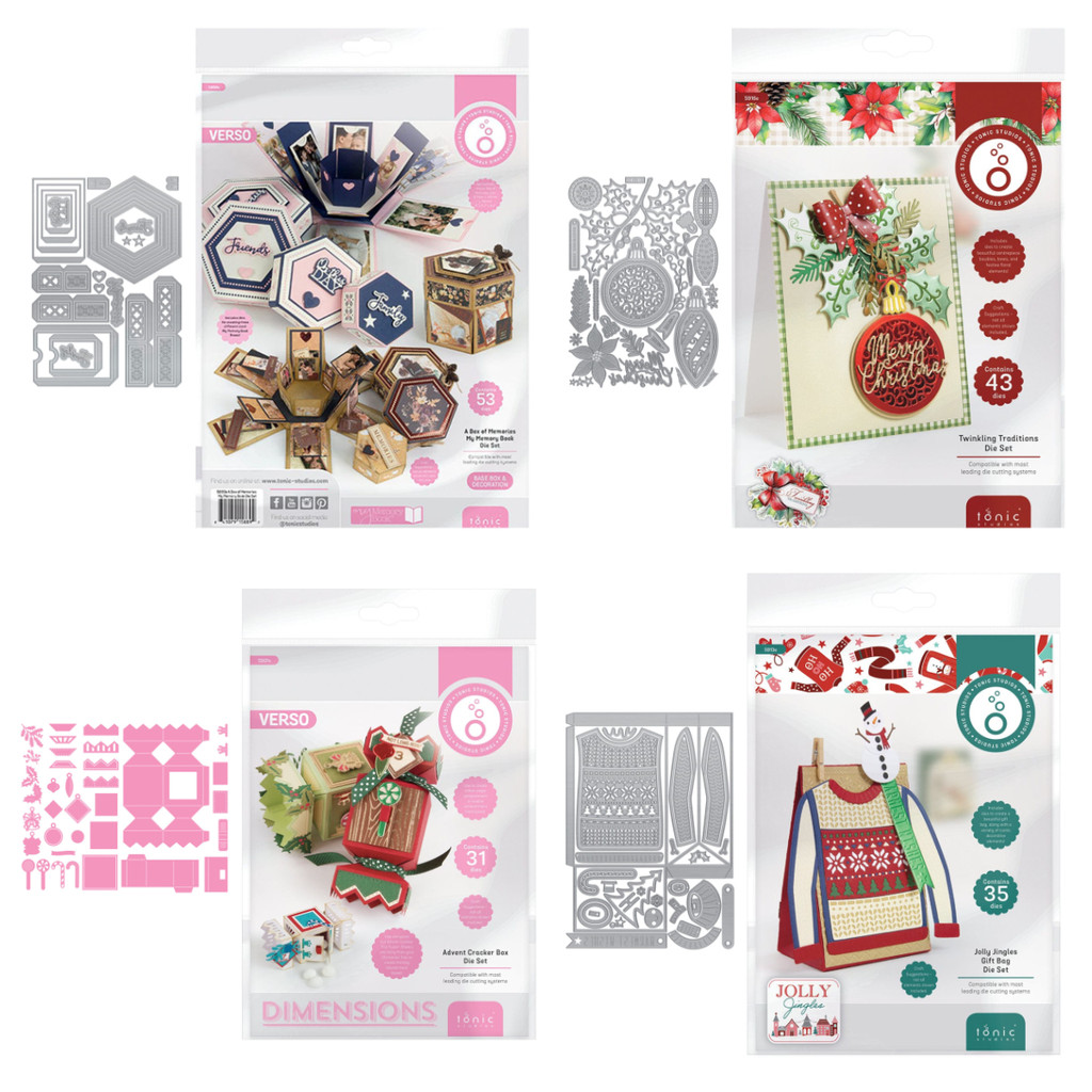 

A Box of Memories Die Set Twinkling Traditions Die Scrapbooking DIY Greeting Card Metal Cutting Dies 2025 New Christmas Gift Box