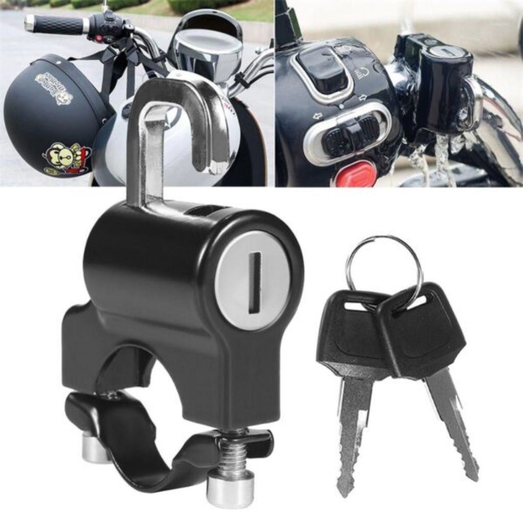 GUMDROP - Kunci Gantungan Helm Motor Anti Maling Kunci Pengaman Helm Untuk Stang Motor