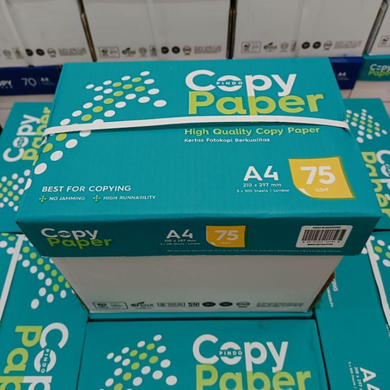 

PROMO KERTAS A4 75 GRAM COPY PAPER 1 DUS ( Instan / Sameday )