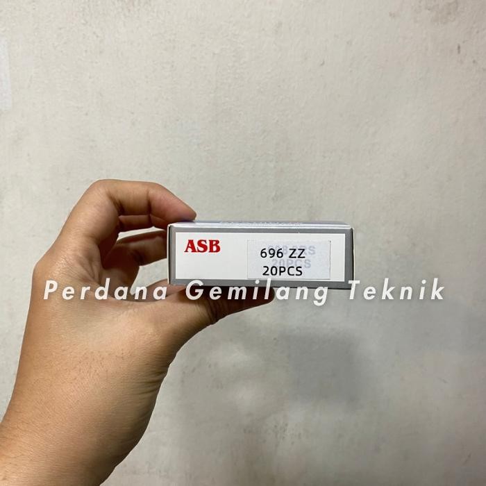 Ball Bearing 696 ZZ ASB | 696-ZZ | 696ZZ | Bearing ASB 696 ZZ (tutup besi) | Bearing 6*15*5 mm merk 