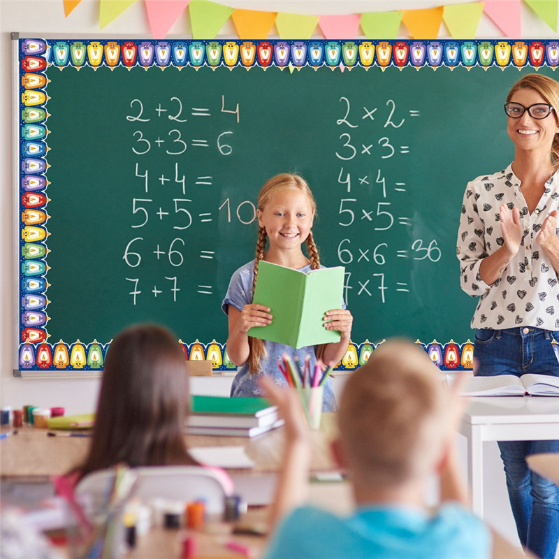 

【Flash Sale】65.6 Feet Light Bulbs Bulletin Board Border For Chalkboard And School Decorations