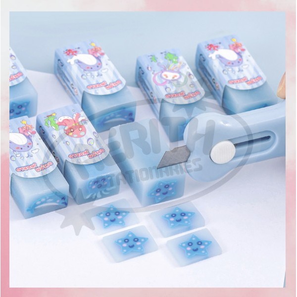 

Aerith Eraser Penghapus Warna Binatang Laut Hapusan 1 pcs Bebas Debu Tidak Beracun S-AT029