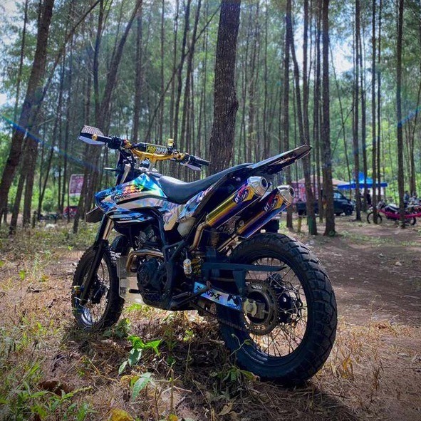 Knalpot WR 155 CRF 150 L KLX DTRACKER Double Slincer Suara Ngebas Adem Original Triton Type Pro5