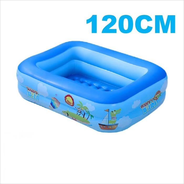 sale120CM kolam renang anak /Kolam Renang Keluarga Tiup Besar /dengan pompa Kolam renang anak 120cm 