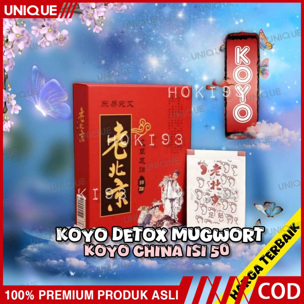 { ISI - 50 }UNIQUE KOYO DETOX MUGWORT koyo kaki cina tempel tahan 8 jam