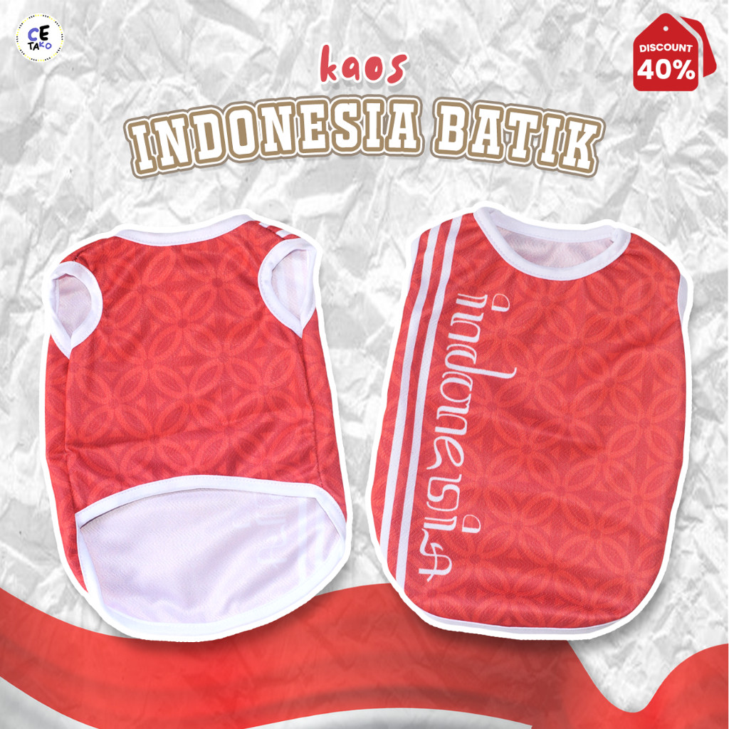 Baju Kucing Lucu Kaos Indonesia  Untuk Kucing Anjing Monyet