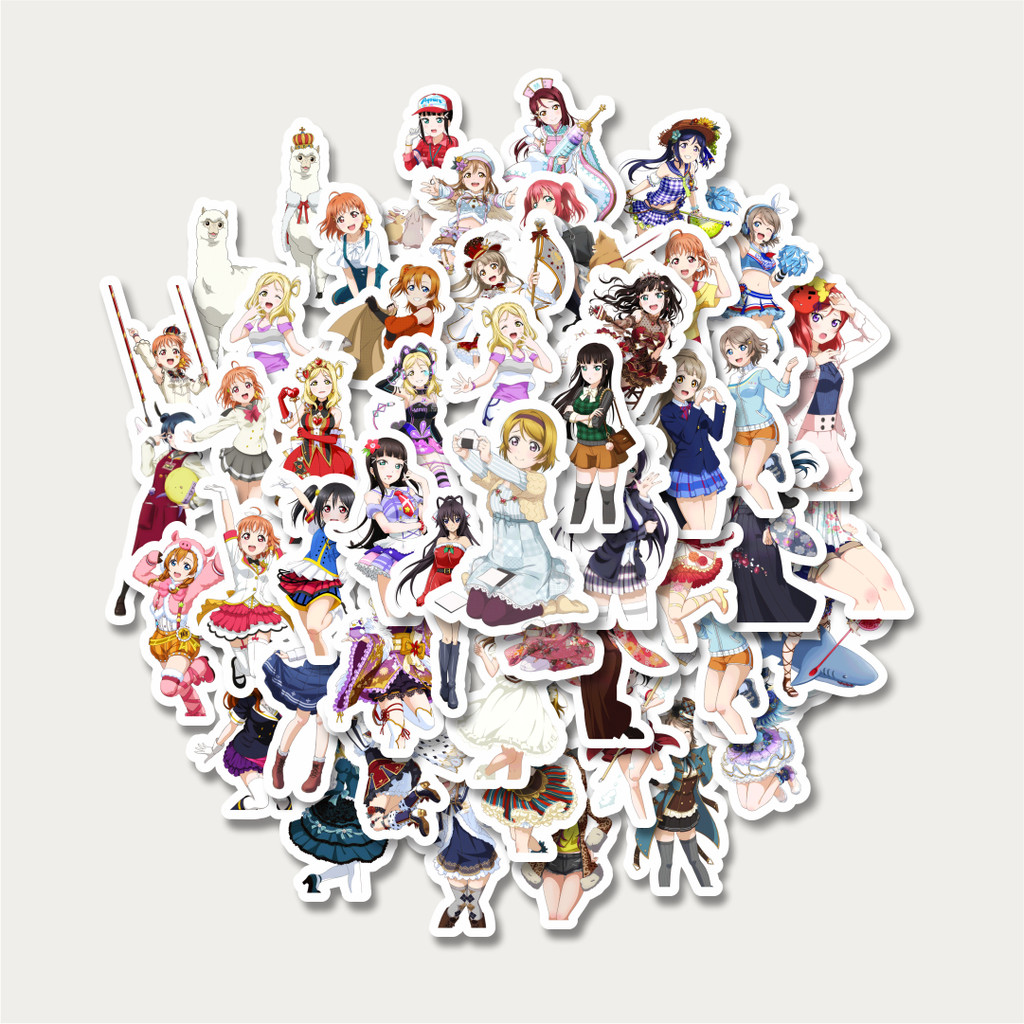 

Sticker Pack Stiker Anime Series Love Live Character Mix 8 | Sticker TUMBLR | Stiker LAPTOP KOPER HELM