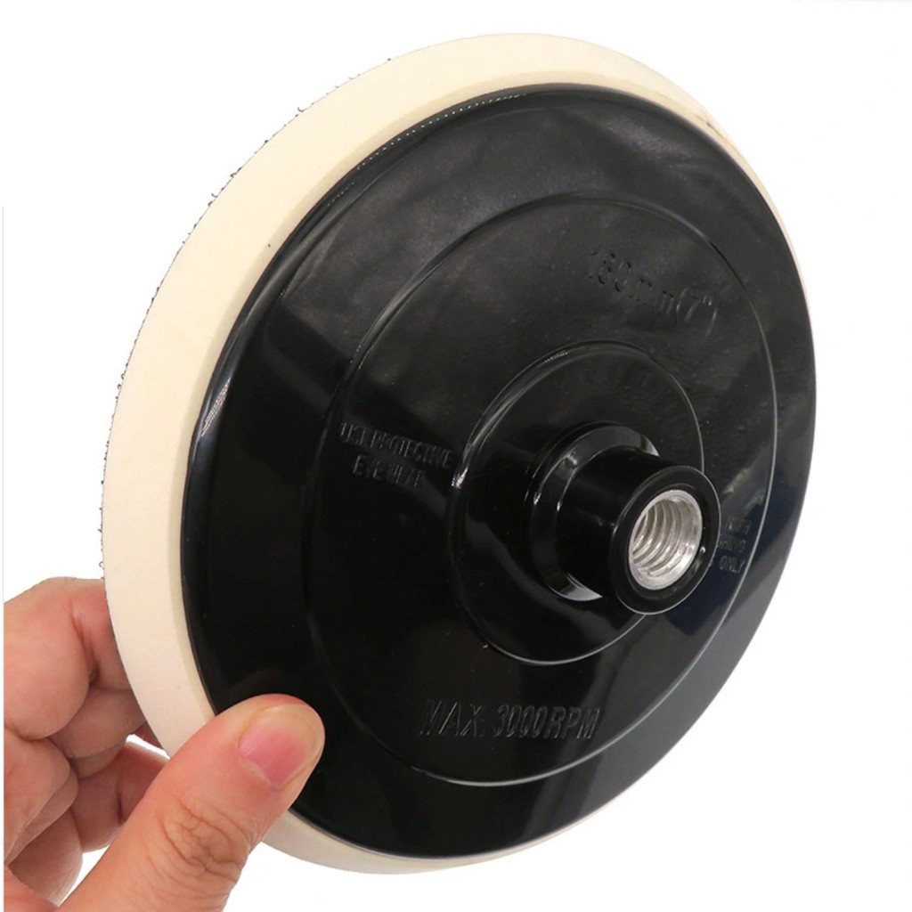 Backing pad 7 inch M14 / Polishing pad perekat mobil 7 inch / Tatakan amplas busa poles Benz / Tatak