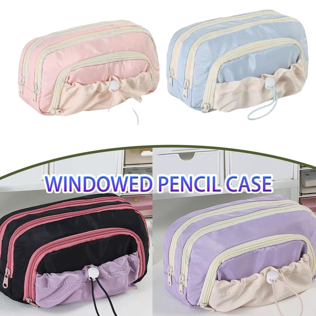 

Kotak pengsil Tempat Pensil 3 Lapis Besar Kapasitas Aesthetik lucu muat banyak kotak pensil model trendy