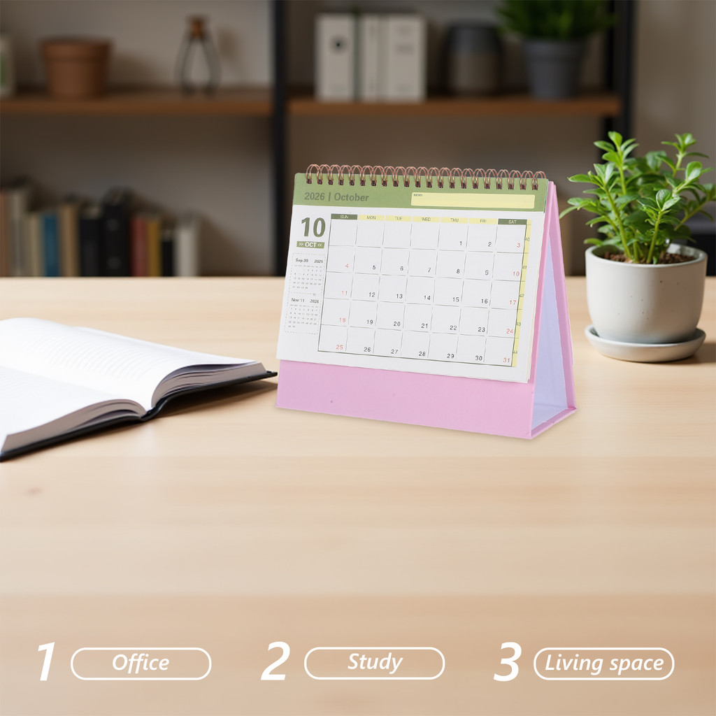 

2026 Desk Calendar Small Desktop Calendars 2025-2026 Table Daily Notepad Pocket Planner Decorative Month Work