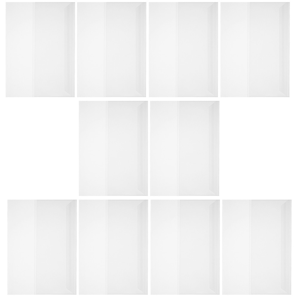 

10 Sheets Waterproof Book Film Clear Plastic Covers Anti-scratch Magazine Protectors Hardcover Books Reusable Transparent