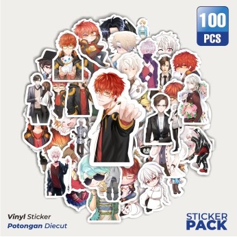 

Super Hemat! 100 PCS Stiker Game Series Mystic Messenger Character Mix 1 Waterproof Aesthetic- Untuk Laptop, Motor, dan Helm - Paper Stationery Pack