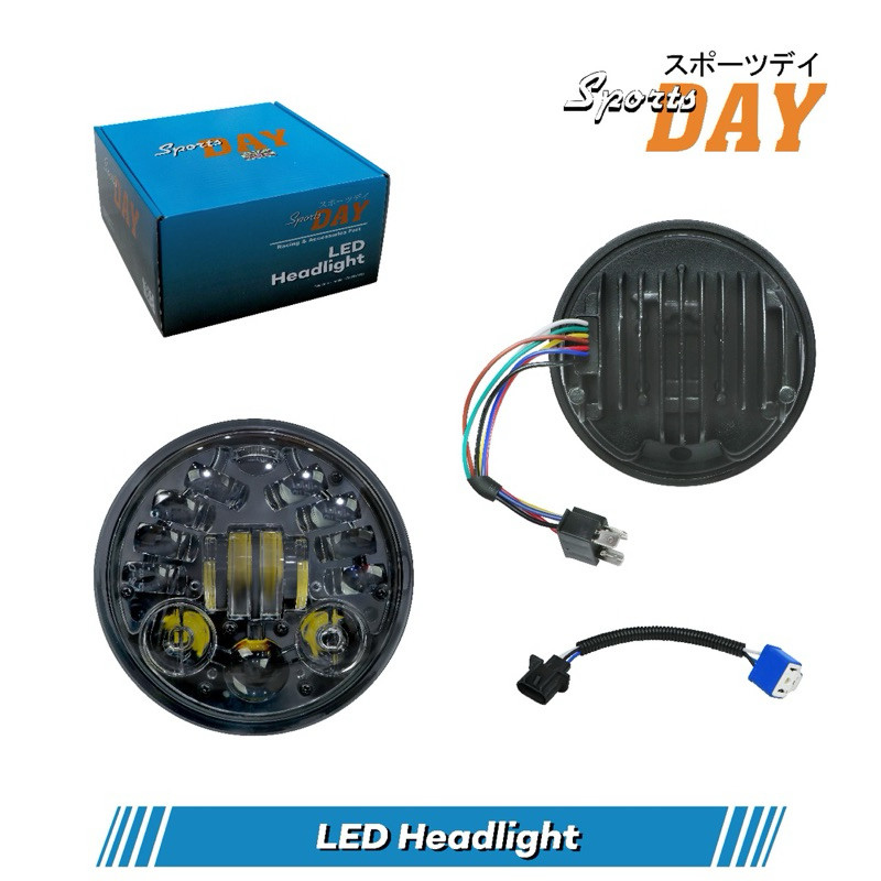 Lampu Depan Tembak Daymaker Predator BULAT 5,7Inch 7Inch Universal