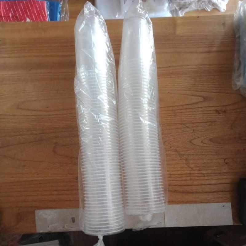 Cup Gelas Starindo 18 22 Oz / Gelas Cup Plastik Datar Praktis