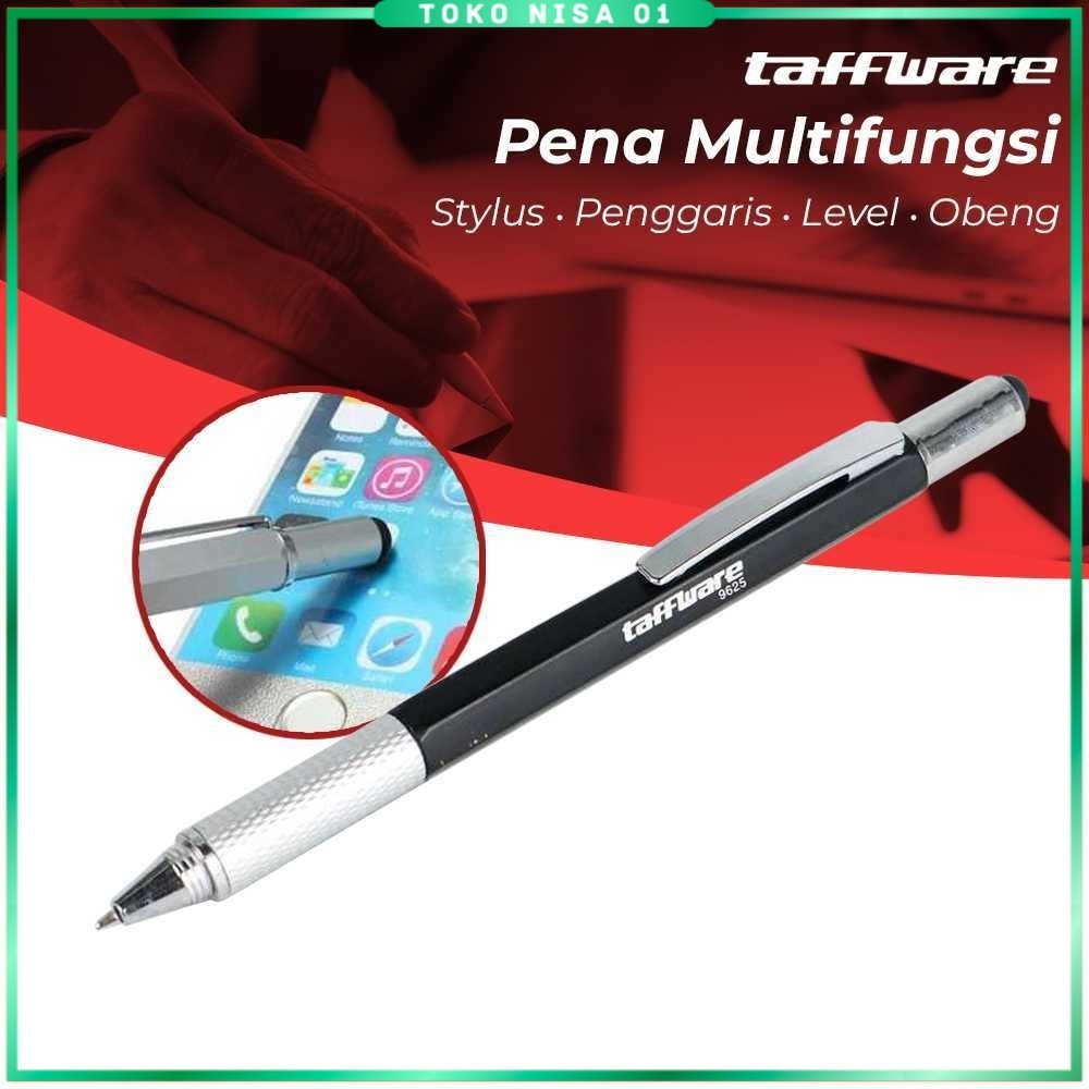 

Taffware Pena Multifungsi Plastik Stylus Penggaris Waterpass Obeng - 9625