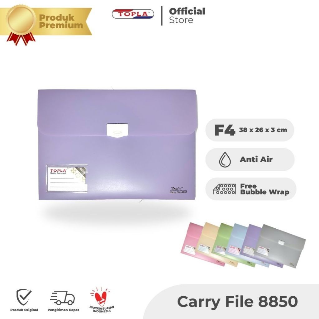 

Carry File 8850 carry bag tas dokumen anti air ukuran folio Topla