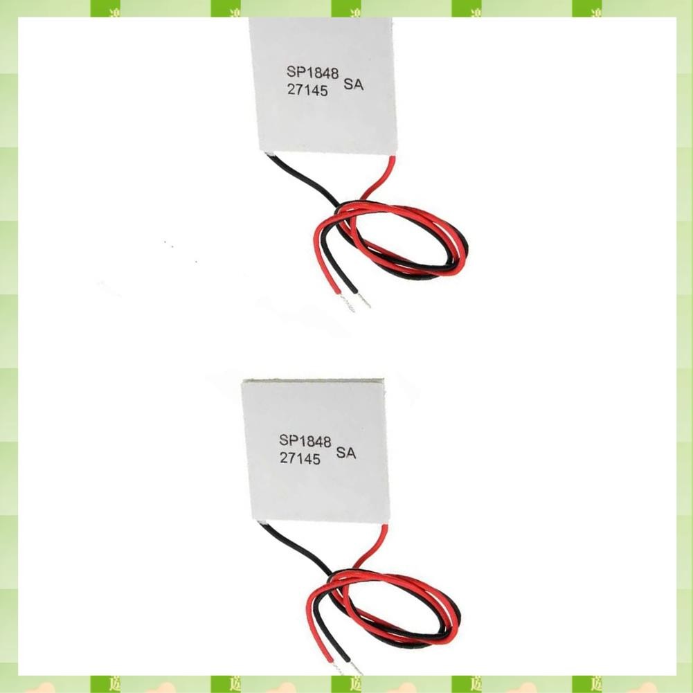 2025 2Pcs 40X40mm Thermoelectric Power Generator SP1848-27145 Peltier TEG Module,2Pcs 40X40mm Thermo