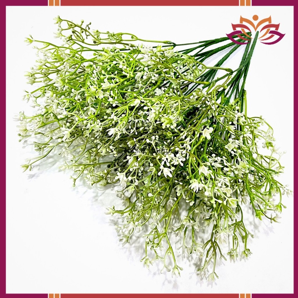 BABY BREATH  BUNGA PIKOK & CABANG 5 PLASTIK - MURAH DEKORASI ARTIFICIAL IMPORT (NK-13)