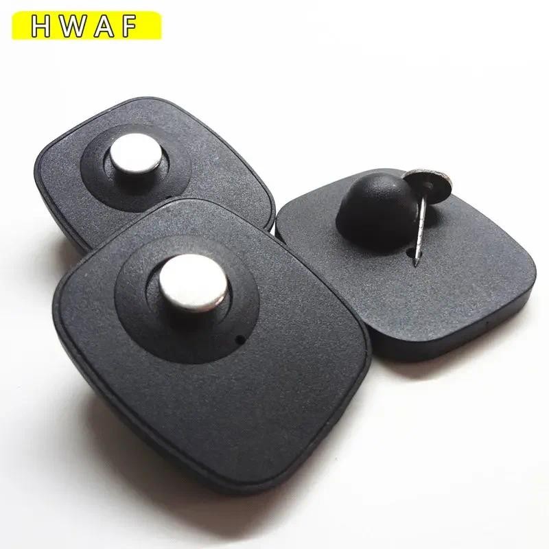 

100PCS EAS Anti-theft Label Small Square Hard Tag for Clothing Supermarket Security