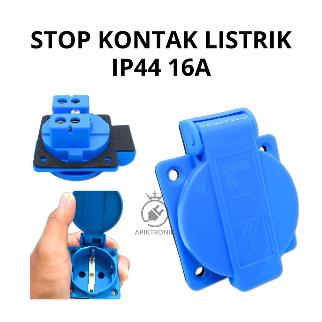 Stop Kontak Listrik IP44 16A – Soket Kontra Steker Genset