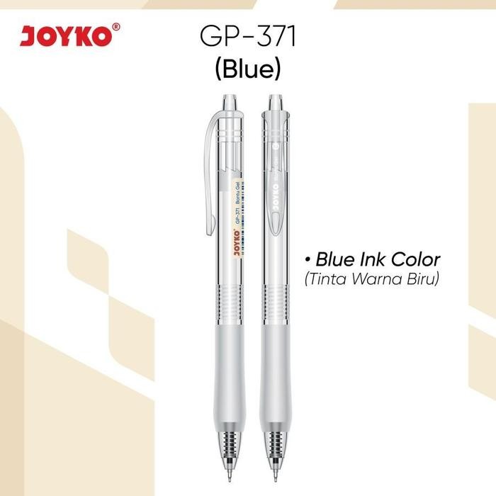 

JOYKO Pulpen Gel 1 Pack GP-371 Bontu Gel 0.5mm Isi 12 Pcs - Blue