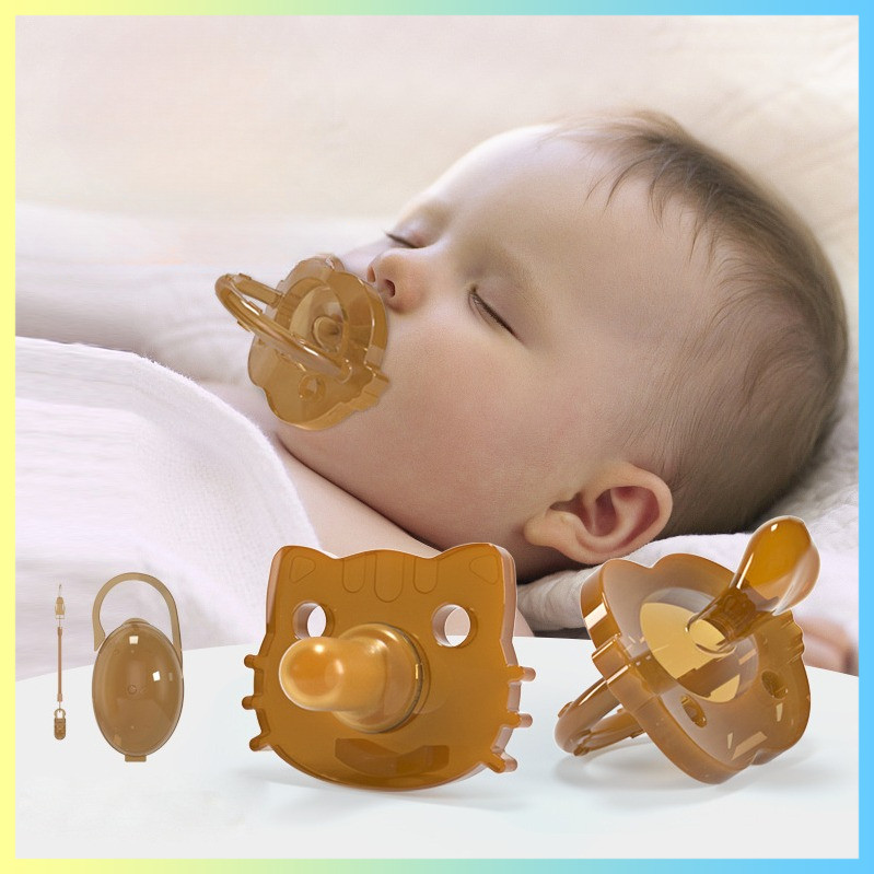 Dot Bayi Baru Lahir Bentuk Kartun Food Grade Silicone Aman Dot Anak