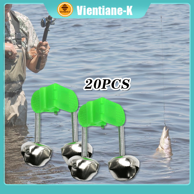 20Pcs Double Bell Alarm Gigitan Pancing / Bel Joran Pancing / Alarm Joran Jepit