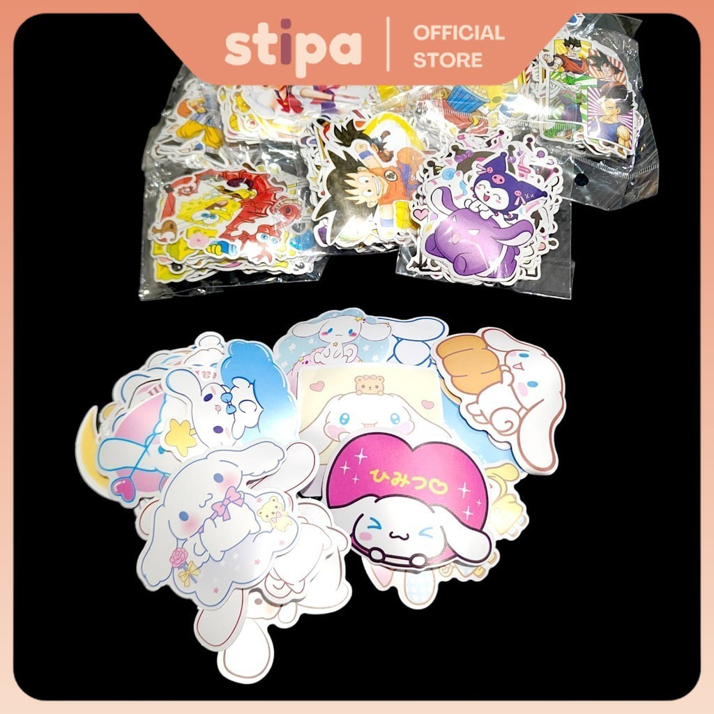 

STIPA Set Sticker Dekor Karakter Stiker Stationery ATK Kantor Sekolah Diary Anak Cuckoo Stickers Kurang Lebih 50 Pcs