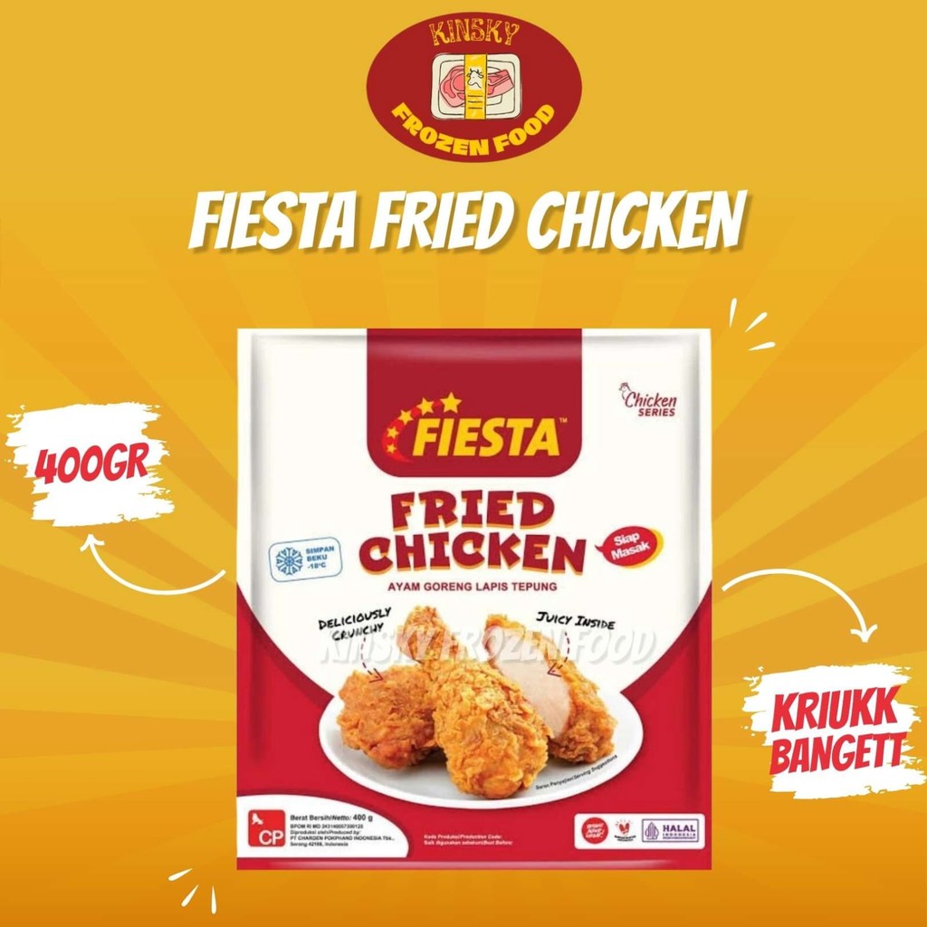 

FIESTA FRIED CHICKEN 400GR/FIESTA FRIED CHICKEN 400 GR