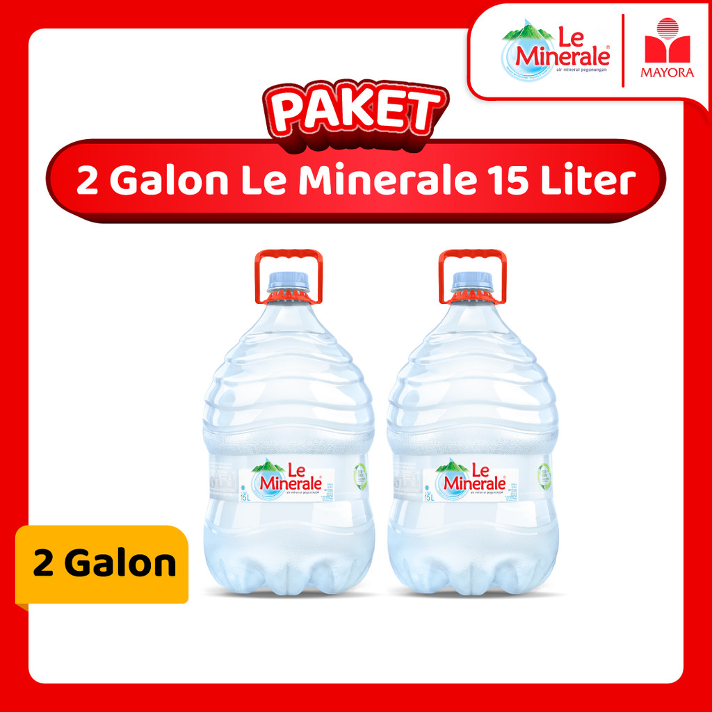 

Paket 2 Le Minerale Galon 15 Liter