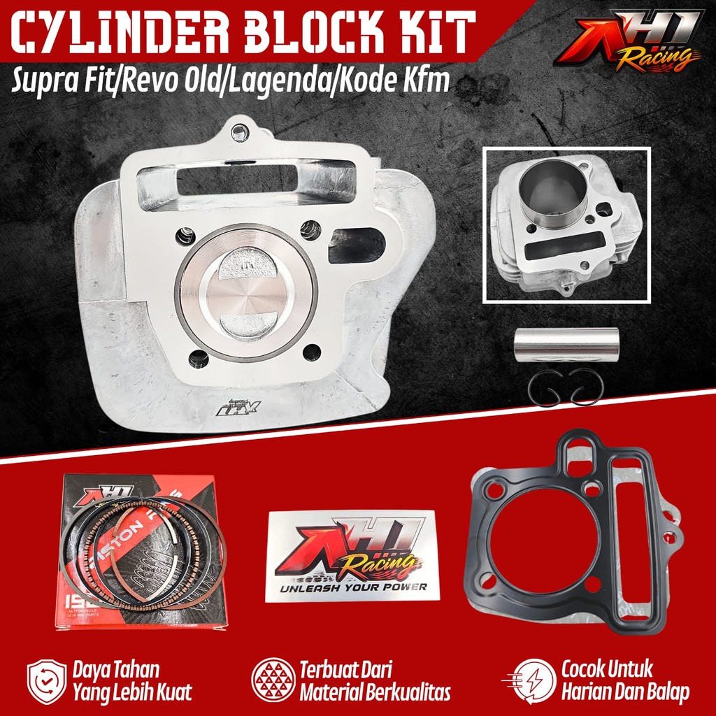 Boring Blok Seher Bore Up Supra Fit New Revo Lama Legenda Supra Fit Lama KFM 53 55 Mm AH1 Racing