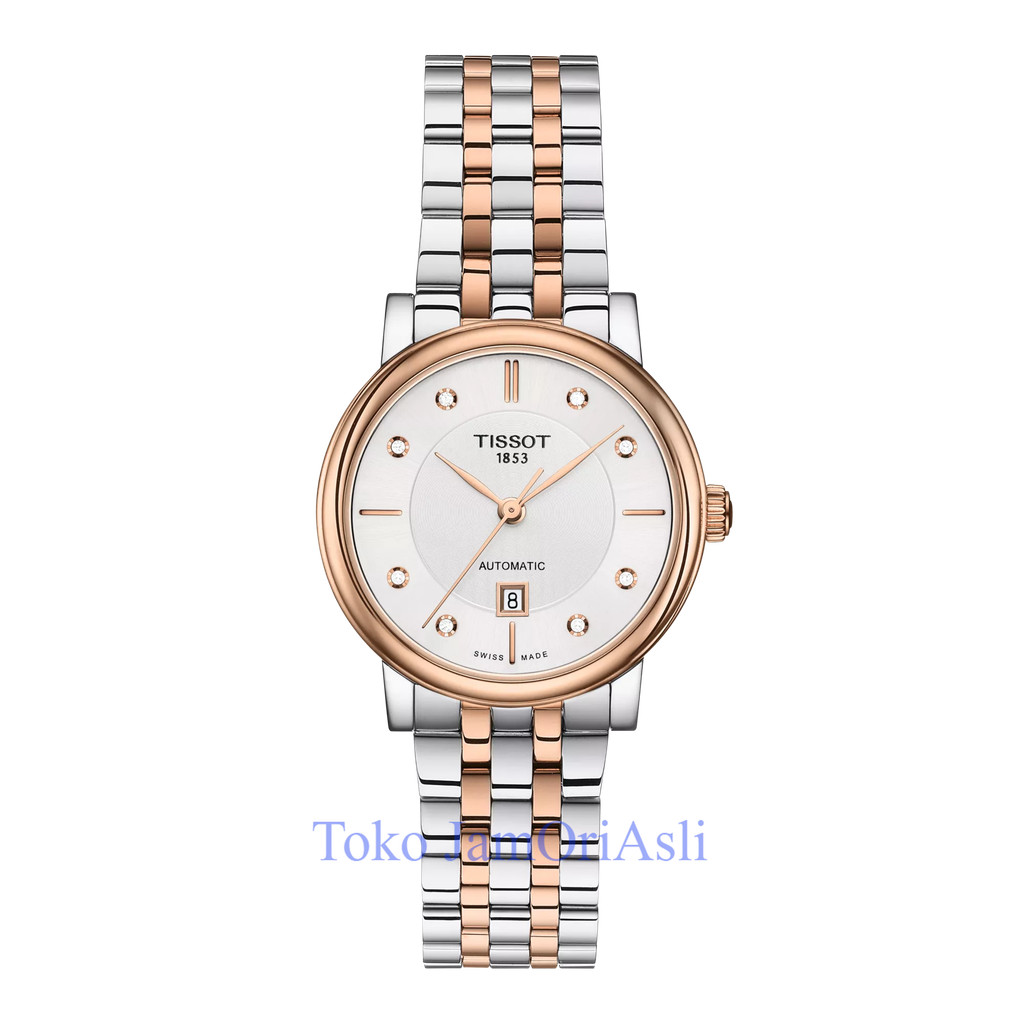 Promo Original jam Tangan Wanita Automatic 30mm Tissot T122.207.22.036.00 Swiss Made Garansi Resmi 2