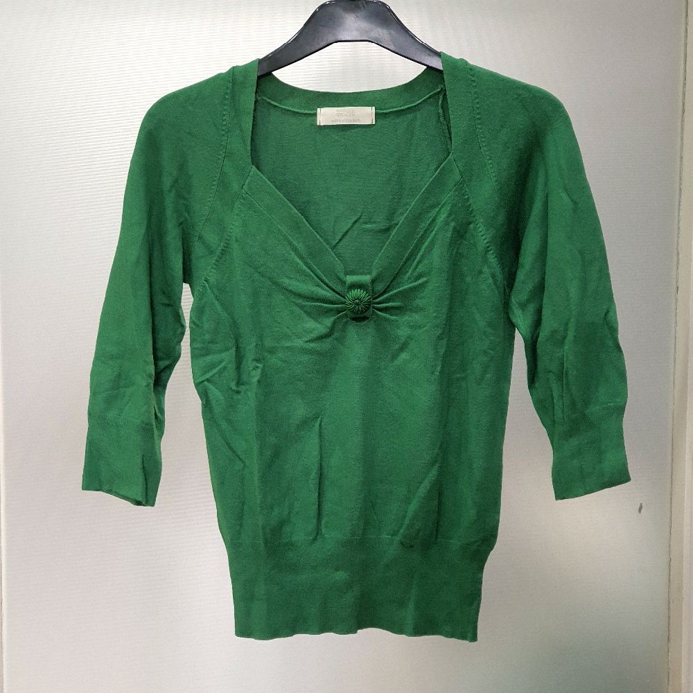 baju wanita blouse merek mark spencer hijau preloved
