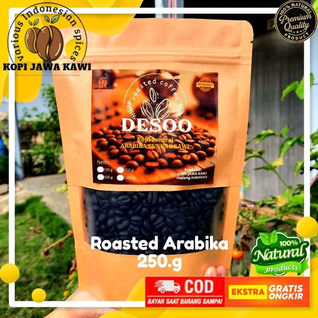 

Kopi Sangrai Arabika Premium Gunung Kawi 250g | Wangi, Fresh, Rasa Mantap