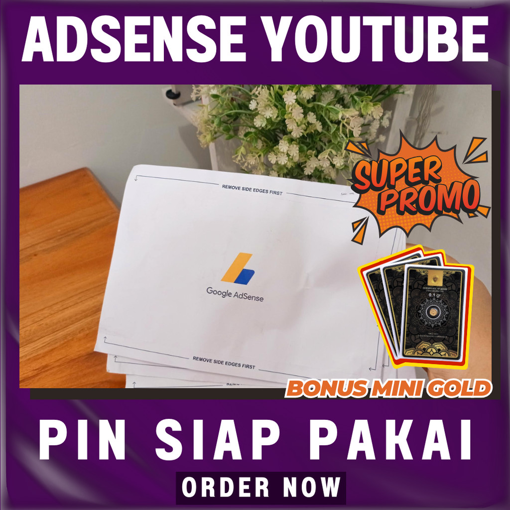 ADSENSE PIN YOUTUBE SIAP PAKAI BIAR CEPAT GAJIAN
