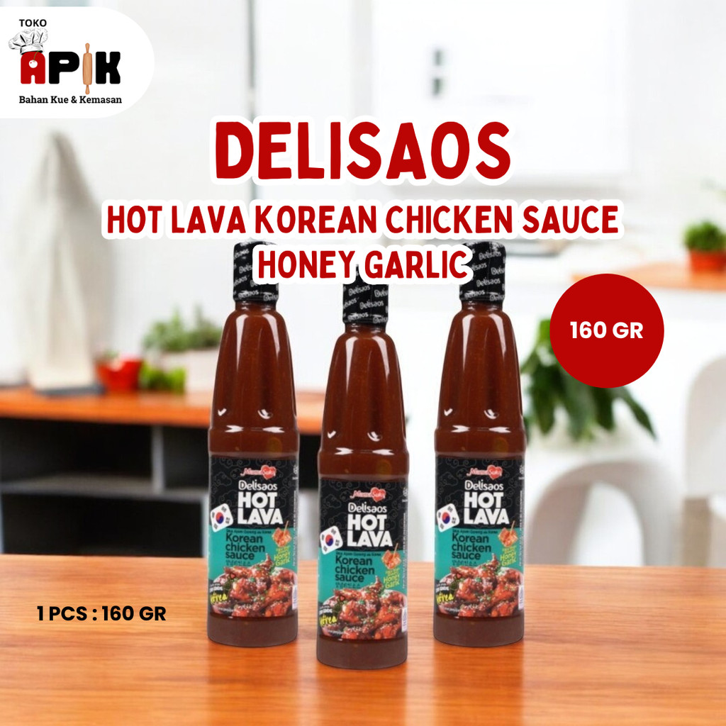 

DELISAOS HOT LAVA YANGNYEOM ORIGINAL GARLIC 1 PACK 160 GR / SAUS KOREA