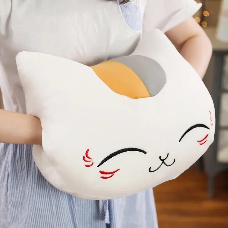 Nyanko Sensei Plush Stuffed Pillow Natsume's Book of Friends Hand Warmer Kawaii Cat Fluffy Dolls Ani