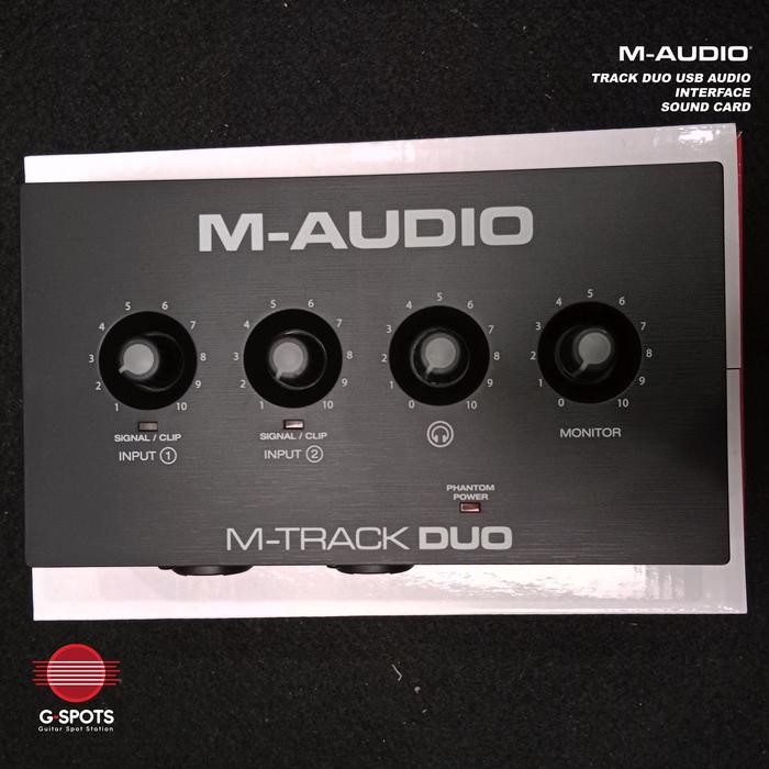 M-AUDIO M-TRACK DUO USB AUDIO INTERFACE SOUND CARD