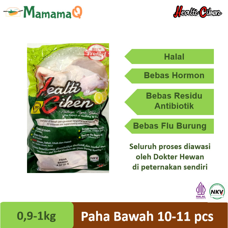 

HEALTI CIKEN HEALTHY CHICKEN Ayam Sehat Probiotik Paha Bawah Halal 0,9-1 kg