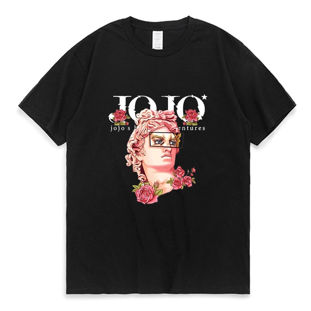 Japanese Jojo Bizarre Adventure Anime T Shirt Women Kawaii Jojo Graphic T-shirt Teens Manga Tee Shir