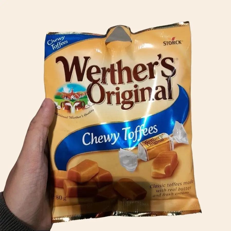

Werther's Original Chewy Toffees Classic Toffee Candy Permen Import 80gr