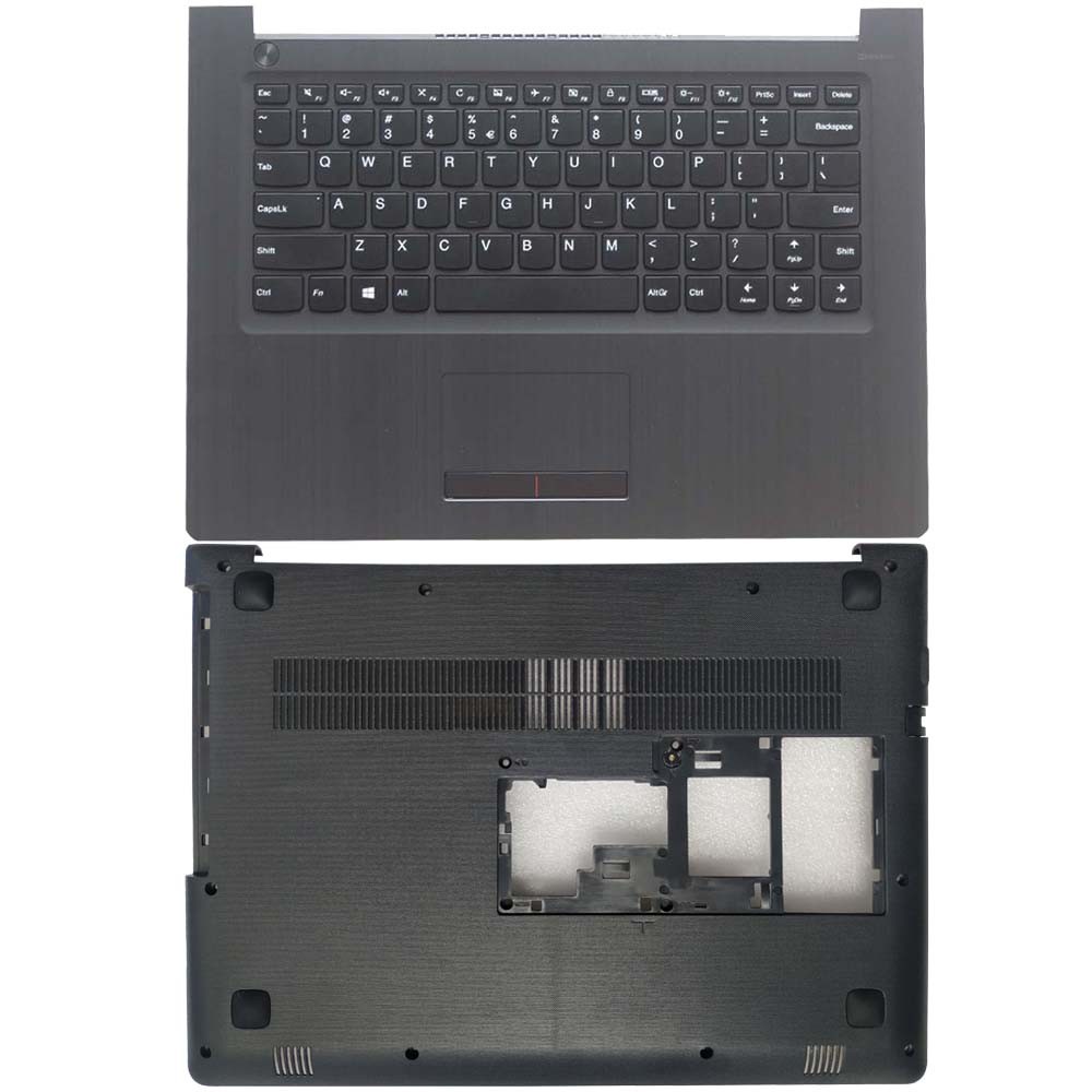 New US Keyboard For Lenovo Ideapad 310-14 310-14ISK With Palmrest Upper Cover Tou  pad/Bottom Base C