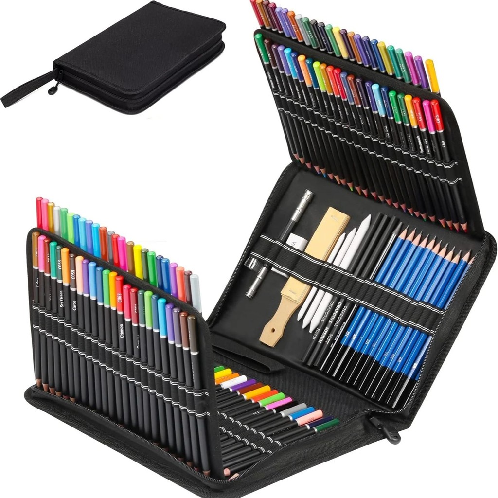 

28/54/72/96/144 Pcs Drawing Sketching Coloring Set Drawing Pencils and Sketching Kit Art Tool Kit Professional Art Supplies Set
