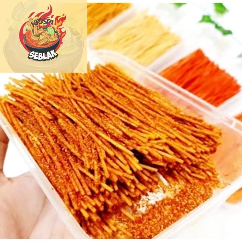 

(Seblak krispi) TERMURAH MIE LIDI IJUK BUMBU KEMASAN BOX 500ml Seblak